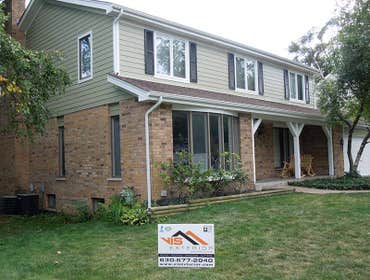 Siding installation project