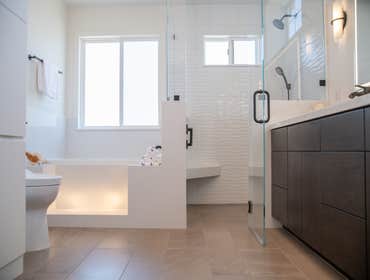 Project photos from Elegant Tile Works & Construction