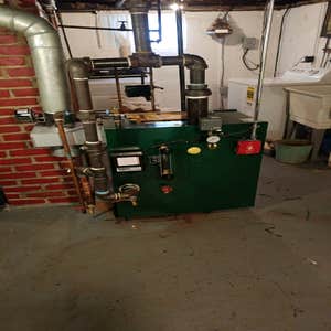 Steam boiler install