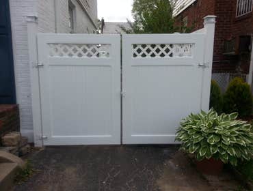 PVC Fence Installed