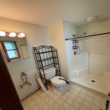Photos by Oleys Painting #1 Client Just wanted a new bathroom look without destroying the bathroom so we created a new look for him