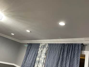 Photos by Gr Minga Brothers Construction LLC #1 Fixing water damage drywall ceiling and some crow molding