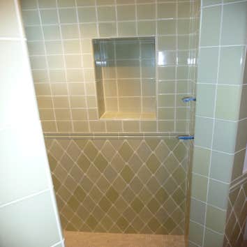 Tile Environments Project 1 Bledsoe residence guest bath