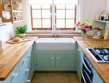 Small Kitchen with color