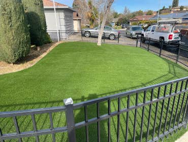 Synthetic turf.