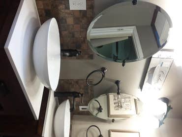 Nancy's Master Bathroom Makeover This was the worst bathroom we have ever seen in over 40 years. The commode and the double vanities did not work for 