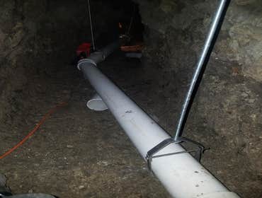 Commercial drain tie-in