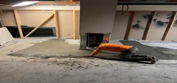 Foundation Repair Rebar reinforcement and foundation repair at Speakeasy Fitness.