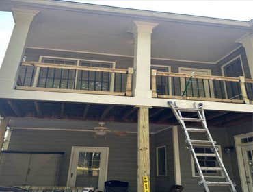 Upstairs downstairs deck build by Noble Builders Group,LLC #9