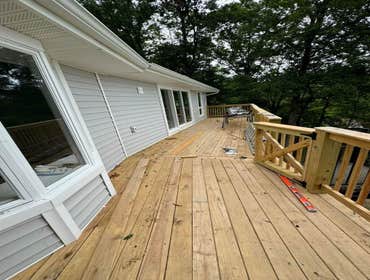 Fine Design Remodeling resume painting, frame, tile, cabinet install, shower, more.