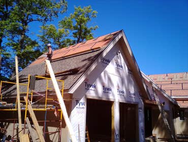 Shingling garage