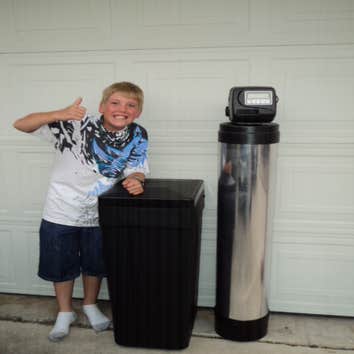 Wholehouse Water Softener installation for Homeowner We installed a state of the art Cyclonic dual chambered water softener in a customers home, the sy