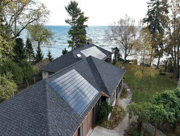 Solar Roof Install Removed shingle roofing system. Installed new Solstice Shingle and Certainteed Landmark Pro shingles.