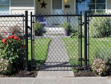 Black Chain Link Fence
