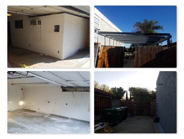 Garage office removal Corona before/after