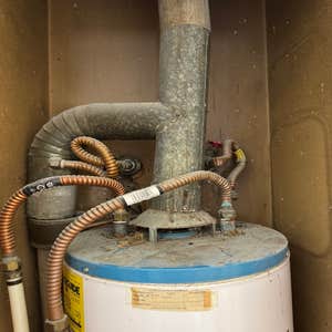 Water Heater Replacement/Vent Replacement Replacement of water heater, supply lines and vent through roof. Floor was damaged due to leak and was...