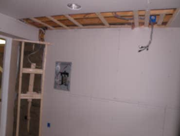 Photos from Vh improvement inc transforms a room in the basement into a media room
