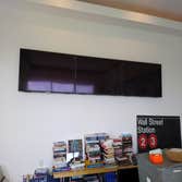 Triple mounted flat screens