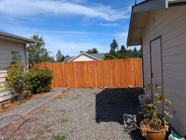Photos by Mt Olympus Home Services LLC #1 Old growth cedar fence milled here by some gentlemen and sequim. We pulled this tree out of the woods to be a