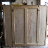 Custom Tack Cabinet We built this custom cabinet for a customer who intends to use it for storing her horse supplies. This turned out beautiful in a f
