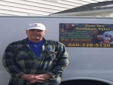 Tom Tyler and his work van