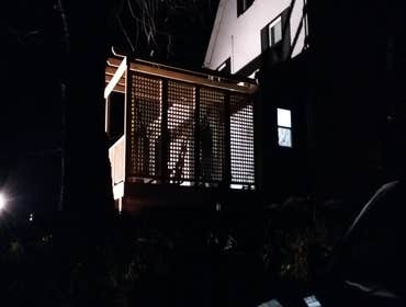 Wood deck
