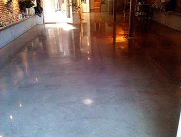 Natural polished concrete