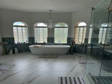 Master Bathroom Remodel Beautiful master bathroom we just finished