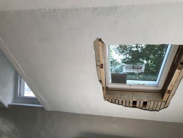 1800's Skylights remodel House build in the 1800's , as you can see we did substantial wood replacement in order to accommodate this skylights