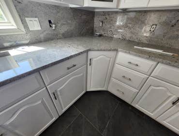 Photos by Absolute Painting and Carpentry #8 20 YEAR OLD DARK WOOD CABINETS REFACED WITH EMERALD UTE