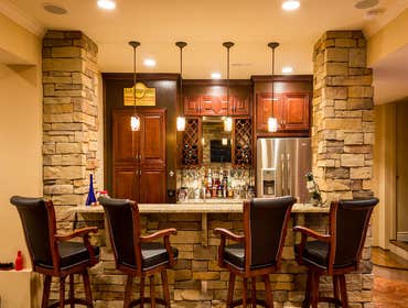 basement bar/kitchen