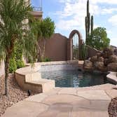 Natural Pool & Flagstone Deck