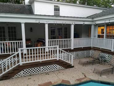 Photos from Teramar Construction Before and After photos for Kessler Park Conservation District Home remodel, add four bathrooms where there were no ba
