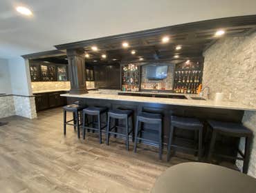 Finished Basement Bar