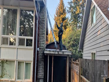 Saul's Quality Painting LLC Project #1 Initially Just a repainting of the home, later the client asked to add the painting of the deck to the job agree