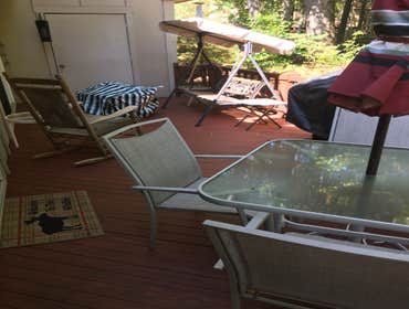 After stain and furnishings