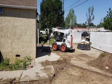 Photos by Pacific Proworks Inc concrete square and artificial turf