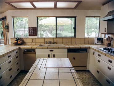 1980: Butcher Block Custom Kitchen This major kitchen remodeling project used a nicely designed addition to add enough space to a kitchen to add a nice