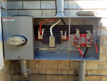 400 amp Double meter pan