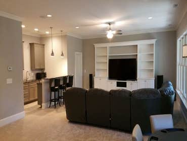 Basement Family Room and Kitchenette