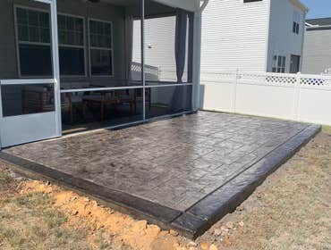 Patio done in fuquay varina nc