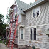 New Creation Painting Project Exterior painting of historic home near Astor Park in Green Bay, WI