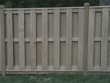 Wood Shadow Box fence