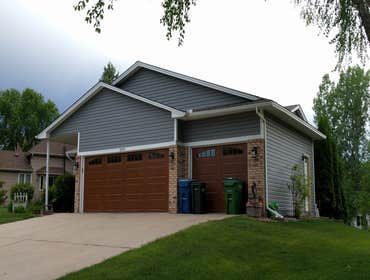 Vinyl siding job in Plymouth