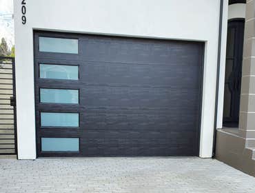 Tarzana Garage Door Flush Smooth with Windows