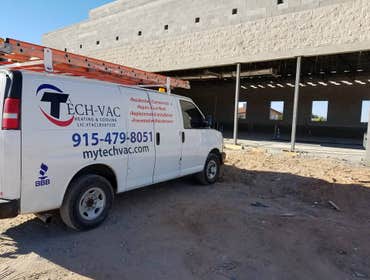 Photos from Tech-Vac On this project we replaced 3 package units on a Cici's Pizza. The old units were removed due to old age and extensive hail damage
