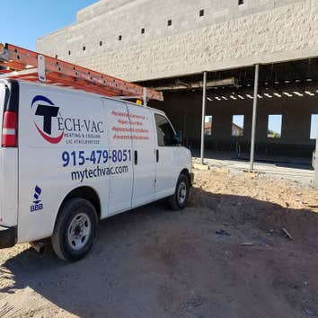 Photos from Tech-Vac On this project we replaced 3 package units on a Cici's Pizza. The old units were removed due to old age and extensive hail damage