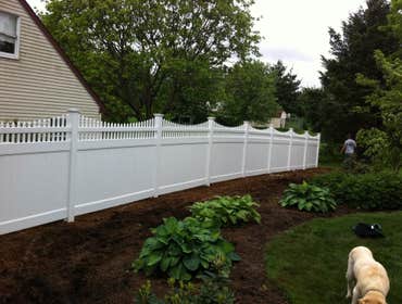 White Vinyl Privacy Fence