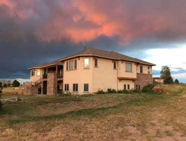 Rige Rd. Complete exterior remodel after hail storm. New roof gutters, windows and EFIS synthetic Stucco.