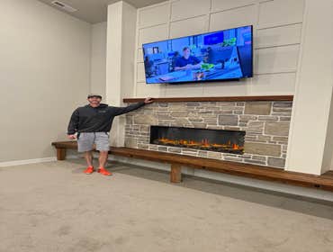 Photos by Folger Building #3 Custom fireplace build